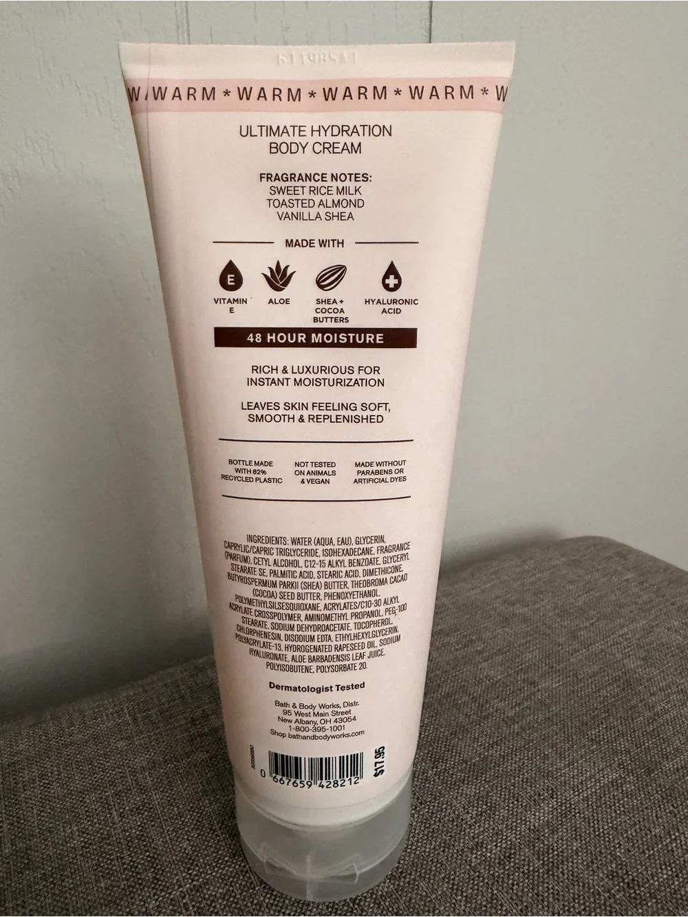 Bath & Body Works Cozy & Creamy Ultimate Hydration Body Cream - Light Pink